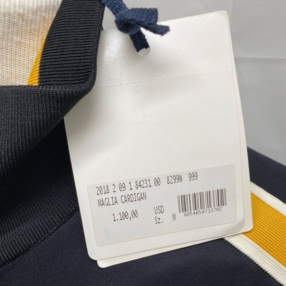 100% Auth NWT Moncler Zip Up Black Maglia Cardigan Men’s Sweatshirt Size Medium - Picture 6 of 11